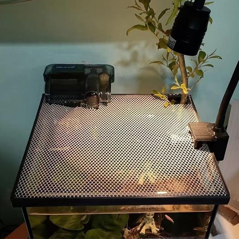 Rete di Protezione Anti-Salto per Acquario Magnetica Copertura Rete Fai-da-te Facile Installazione Copertura Rete per Acquario Rete per Acquario Tartarughe Acquario