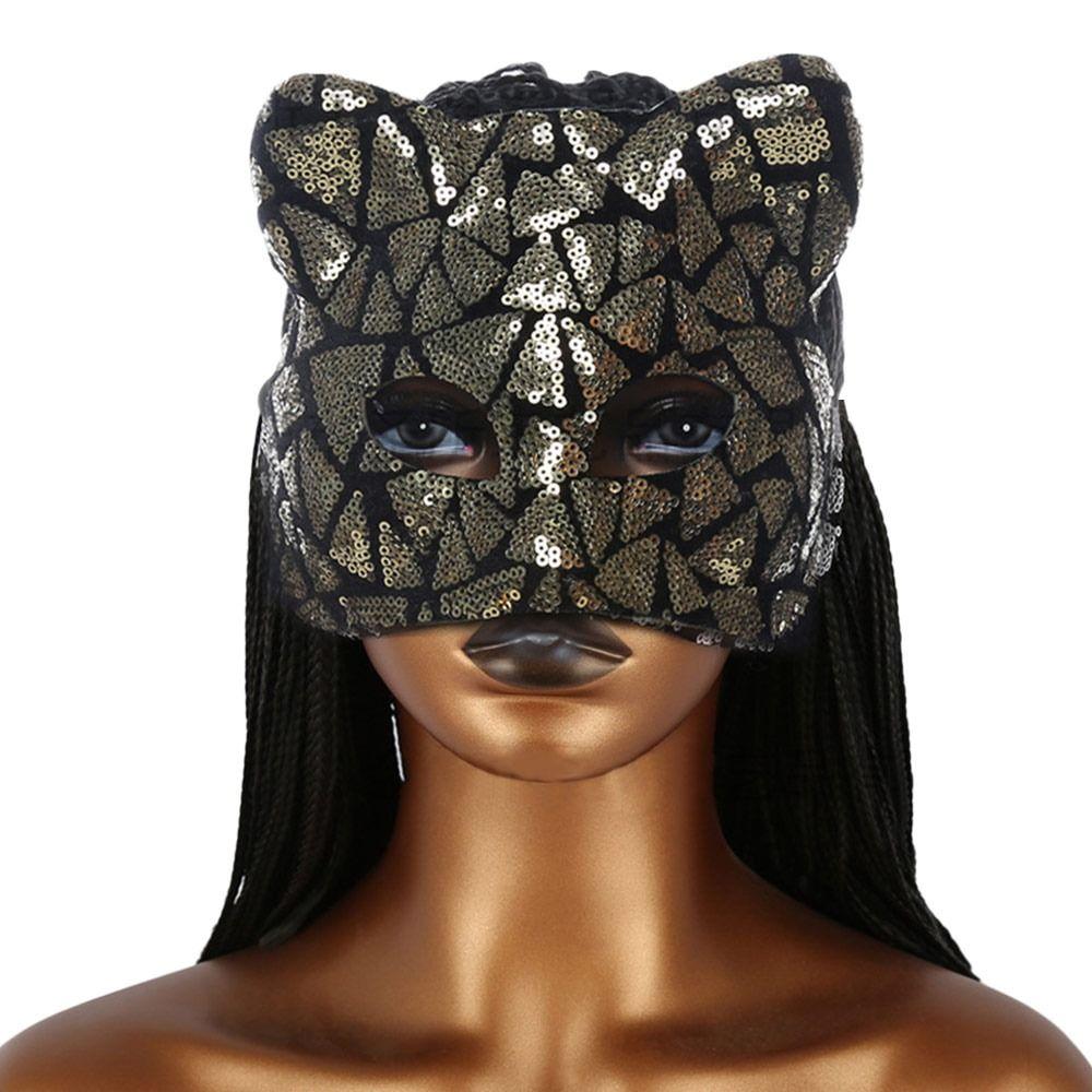 EVA Cat Girl Mask Half Face Mardi Gras Mask Fashion Masquerade Mask
