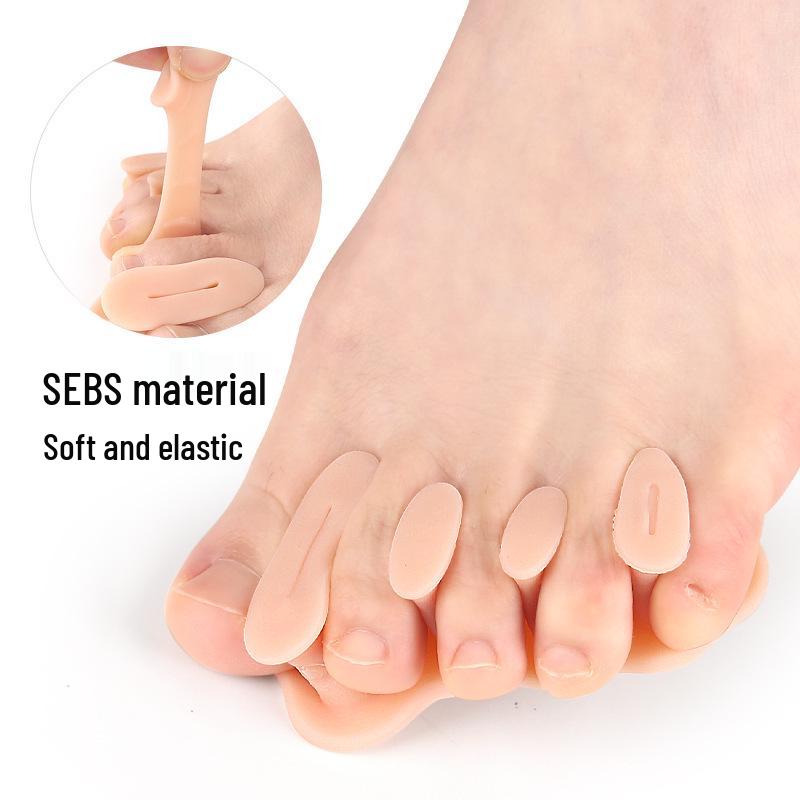 Four-Hole Soft Toe Separator for Bunions and Overlapping Toes