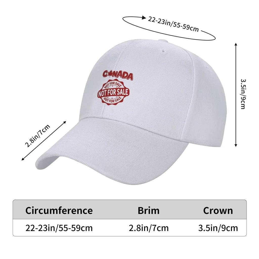Canada Is Not For Sale Baseball Cap Design Street Style Trucker Hat Summer Men Women Tennis Skate Hats