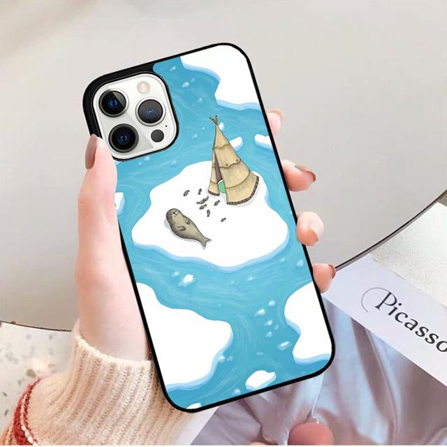 Baby Seals Phone Case Back Cover for iPhone 17 Air 16 15 14 13 11 12 Pro Max Plus Shell Coque
