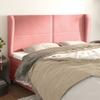 Headboard with Ears Pink 163 X 23 X 118 128 Cm Velvet