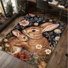 1Pc Animal Flowers Print Rug - Home Decoration Carpet For Living Room Bedroom Flooring Computer Chair Area Rug