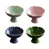 Ceramic Footed Bowl Pedestal Bowl Dessert Display Stand Decorative for Living Room Home Decor Farmhouse Dining Table Kitchen