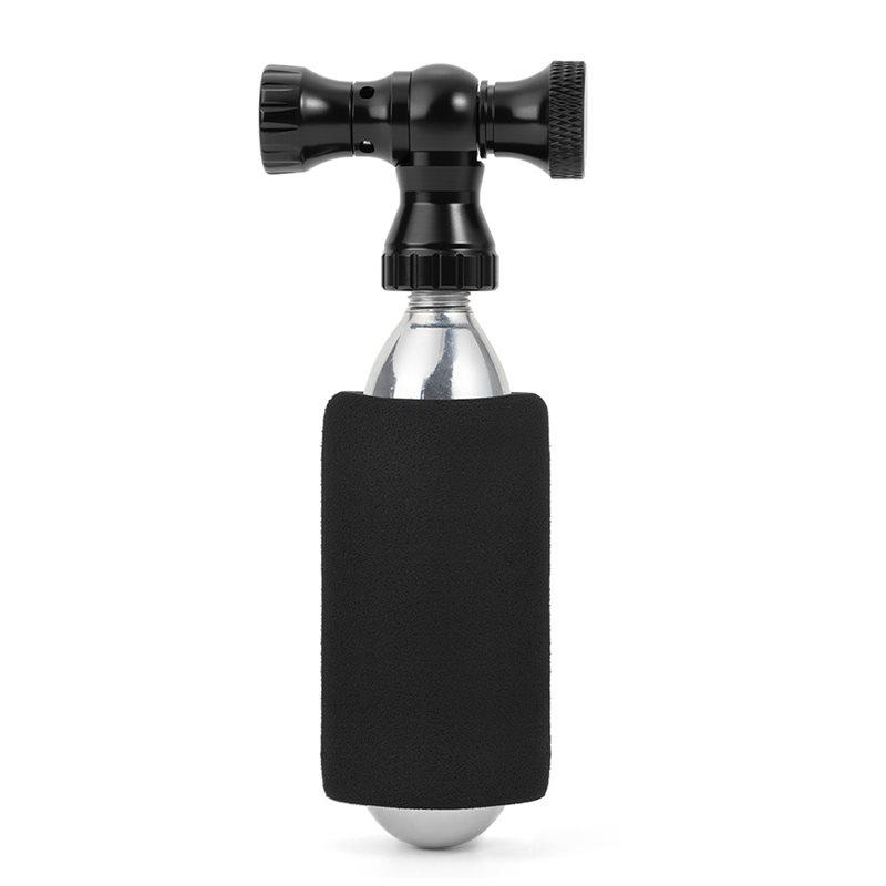 A89E-Bicycle Portable Co2 Inflator Gas CO2 Bike Pump Bike Thickened Explosion-Proof Cylinder Mountain Bike Pump Black чёрный