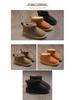 Children's 2024 Winter Fur-Lined Cotton Snow Boots for Girls and Boys
