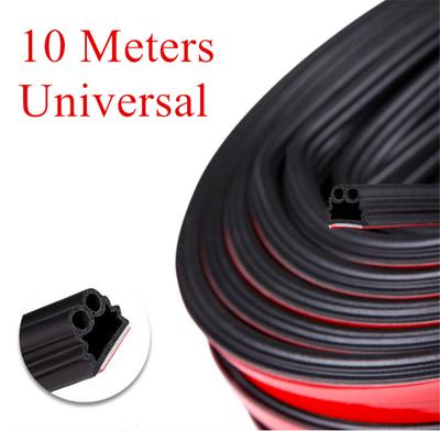 10 Meters Car Door Rubber Seal Strip Noise Insulation Weatherstrip Universal