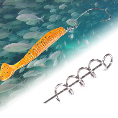 50Pcs Spring Lock Pins Stable Connector Metal Swivels Snap Crank Hook Soft Bait for Fishing Hook