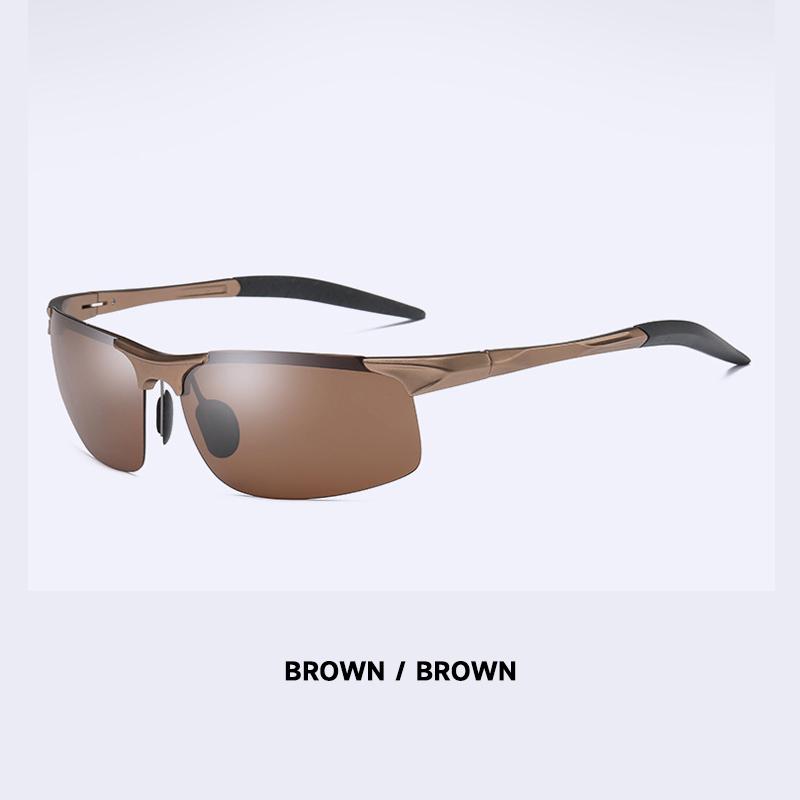 Aluminum Magnesium Running Cycling Sports Glasses Men Polarized Protective Sunglasses High Quality Goggles Uv400 Eyewear