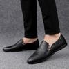 Male Genuine Leather Shoes Classic Men's Business Loafers Men Slip-On Casual Shoes Moccasin Comfortable Soft Sole Office Shoes