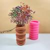 Versatile Circles Flower Vase Silicone Mould Circles Vase Mould Flowerpot Moulds for Wedding and Festive Decoration