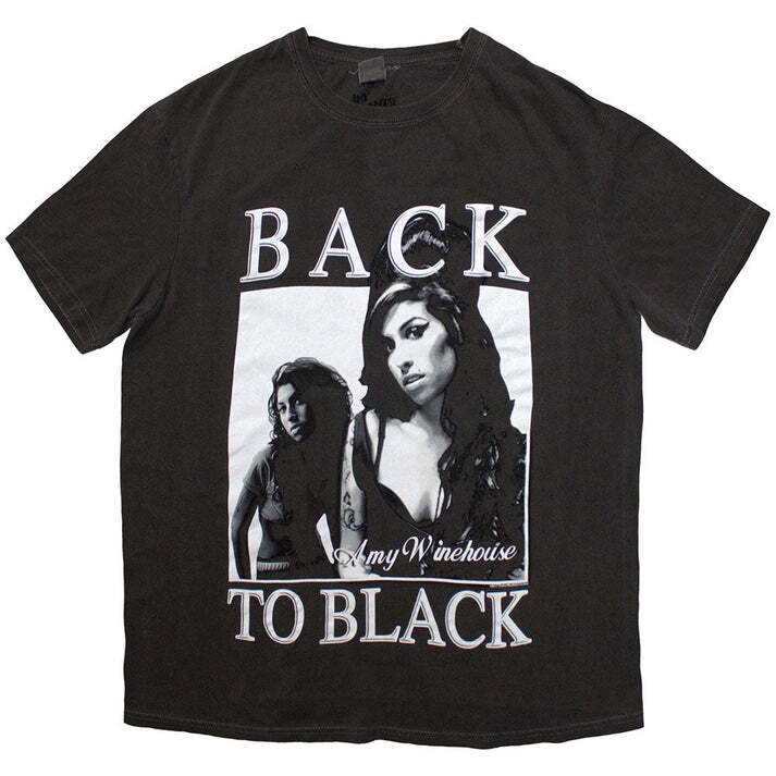 Amy Winehouse Back To Black Short Sleeve Black T Shirt Unisex AHN02207 M