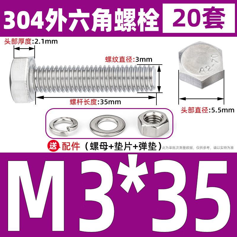 Ally 304 Stainless Steel Hex Fastener Assortment Kit