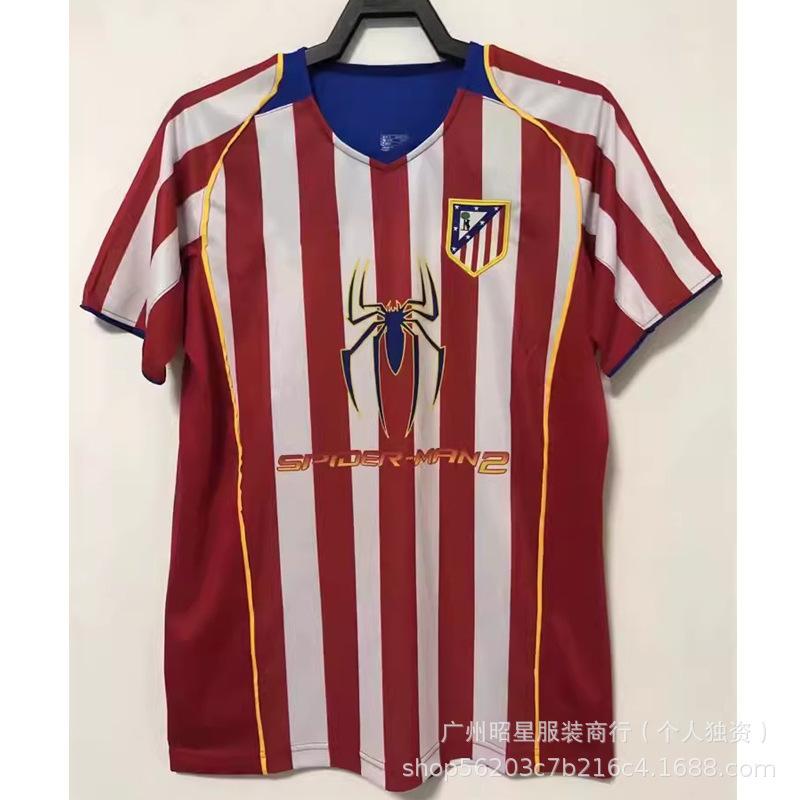 Vintage football jersey 0405 season Atletico Madrid LFC98 France 06 France 0708 Manchester United football jersey with print