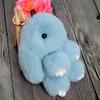 Cute Natural Rabbit Fur Pom Bunny Women Fluffy Rabbits On Bag Car Trinket Jewelry Wedding Party Toy Gift Bag Charm