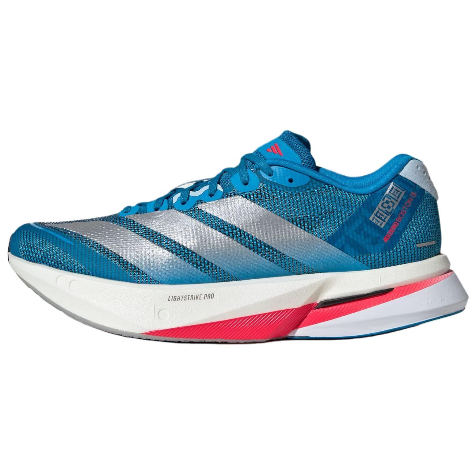 Adidas Adizero Boston 13 Lightweight Comfortable Breathable Responsive Running Shoes Women Sneakers Blue JR4867 36