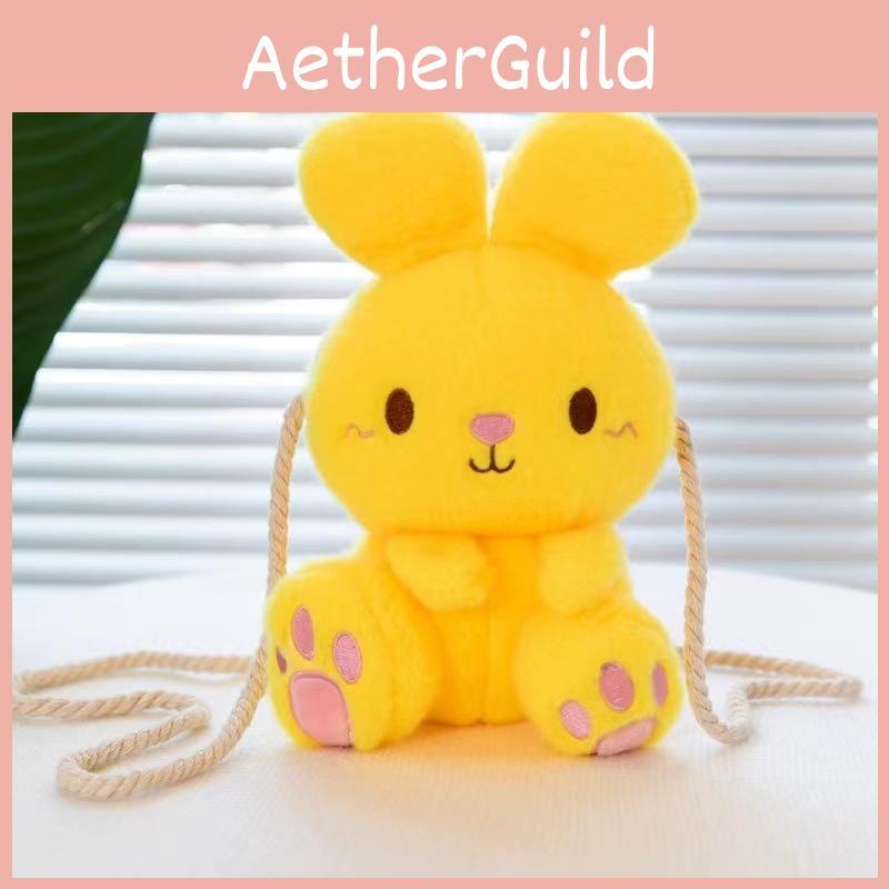 Cute Cartoon Children Plush Rabbit Bag Girls Go Out Travel Doll Bag Crossbody