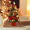 Mini Christmas Tree for Tabletop Deco Small Christmas Tree With Lights Thick Snowy Frosted Christmas Tree for Home Deco
