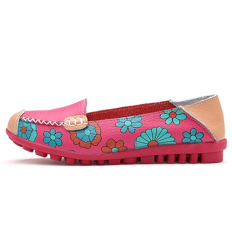 

Genuine Leather Women s Flat Shoes Soft Sole Casual Shoes 2024 Luxury Print Designer Loafers Shallow Mouth Flat Women s Shoes