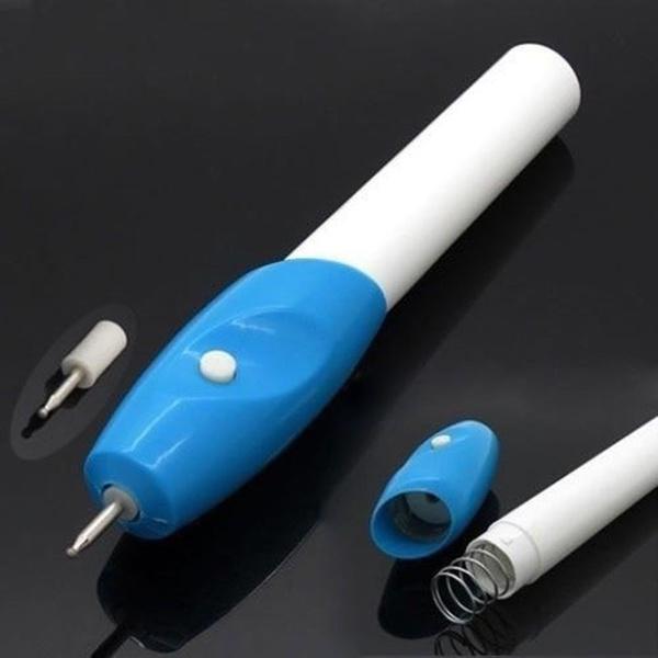 Nové módní elektrické řezbářské pero Řezbářské pero na šperky DIY Dřevo Sklo Kovové řezbářské pero