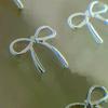 10 Stück Schleifen Deko Nail Art Charms 3D Silber/Gold Schleife Band Nagel Dekor Teile DIY Luxus Maniküre Zubehör