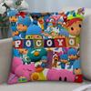 Cartoon Pocoyo Cushion Cover Cushion Covers Natural Linen Breathable Sofa Bedroom Decor Pillowcase
