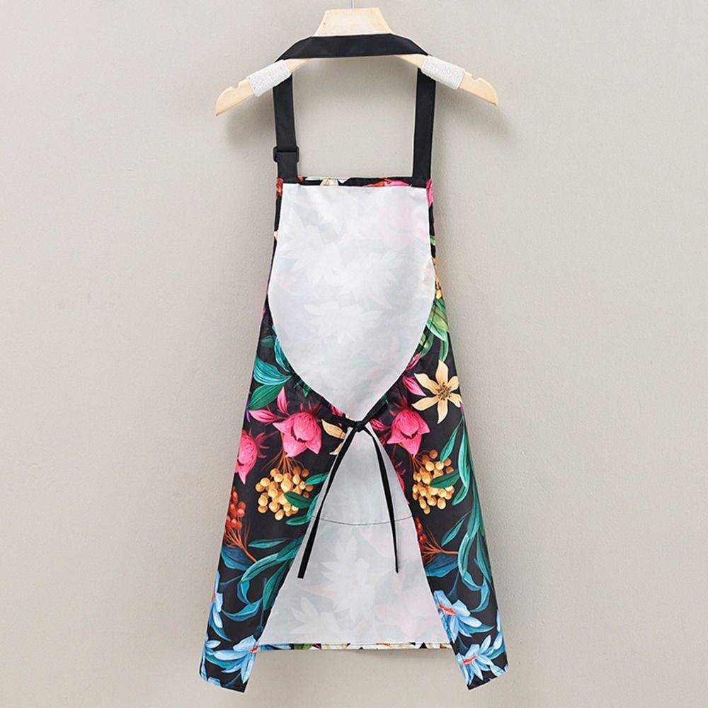 Keukenschort met bloemenprint Waterdicht Restaurantuniform Mode Catering Werkkleding voor Dames