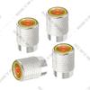 Motorcycle CNC Aluminum For Royal Enfield Bullet/Meteor/Classic 350 500 650 400 Emblem 4pcs Tire Valve Air Port Stem Cover Caps