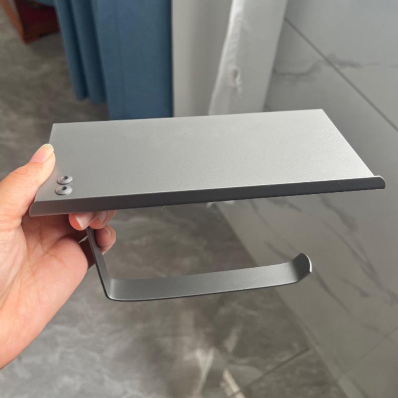 Stainless Steel Punch-Free Toilet Paper Holder for Home or Hotel Bathrooms