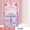 Grundschulrucksack 1.-5. Klasse Niedliche bunte Schultasche für Mädchen Wasserdicht Große Kapazität Cartoon-Hase Mochila Escolar