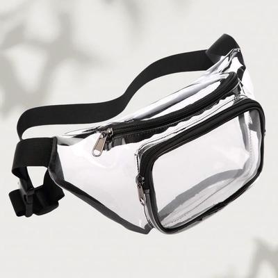 2025 Waterproof PVC Transparent Sports Waist Bag - Running, Cycling, Travel, Outdoors, Makeup