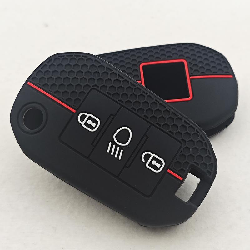 1pcs Silicone Key Cover Car Key Case For Citroen C5 C3 C4 C8 Berlingo and Peugeot Partner Rifter 208 308 508 407 2008 3008