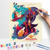 Disney DIY Aladdin Genie Oil Painting Art Painting Kit Home Wall Decor Handmade Gift Art Crafts Painting Set For Living Room Bedroom 130