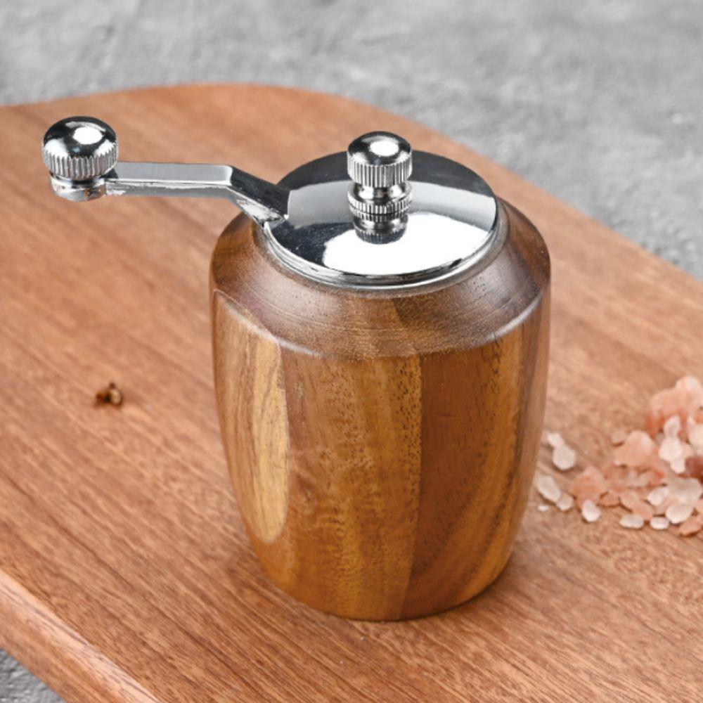 Ceramic Grinding Core Wooden Salt Pepper Grinder Manual Pepper Grinding Bottle  Steak