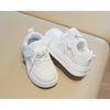 Spring and autumn new children's white sneakers, boys' sports shoes, lightweight girls' casual sneakers, soft-soled baby shoes