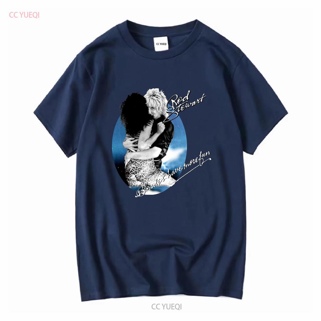 ROD STEWART 1979 Style CONCERT T Shirt Light Blue Size S 5XL LI586 Long or Short Sleeves Vintage Washed Slightly Fashion