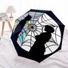 1pc Addams Family Wednesday7 Umbrella, Sun Protection, And UV Shielding. It Has Eight Sturdy Ribs for Outdoor Use And Perfect Gift