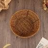 Handmade Rattan Woven Round Fruit Basket