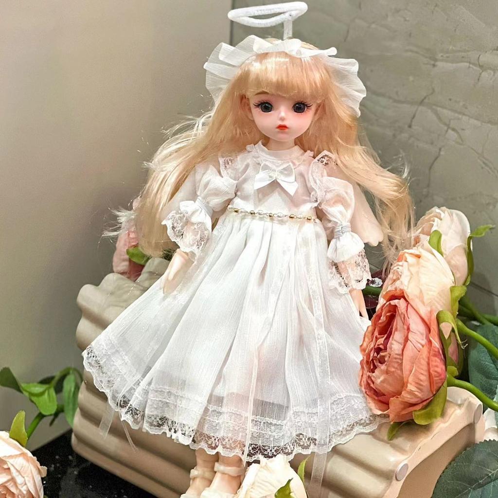 Mori High-value 30cm Doll 6 Points BJD Baby Clothes Set Girl Doll Princess Doll Toy