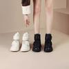 Thick-soled Short Snow Boots Women's 2025 Winter New Outdoor Warm Northeast Large Cotton Shoes Piled Thickened Bread Shoes