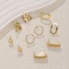 Irregular Stud Earrings Head Handmade DIY Earrings Accessories Can Be Made 911 Silver Needle Electroplating Geometric Accessories