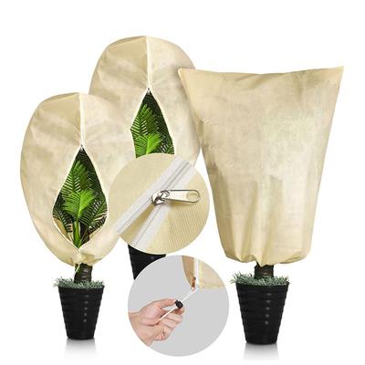 Winter Zipper Plant Covers Warm Plant Freeze Protection Cover Blanket Jacket for Outdoor Potted Plants Shrub Fruit Trees
