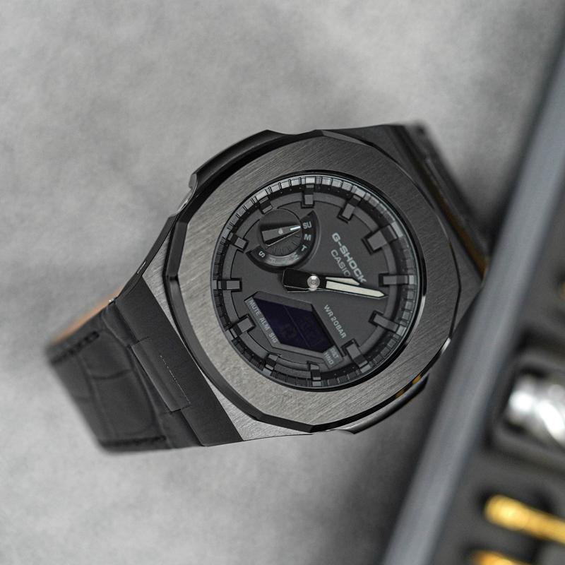 CASIO Custom Collection Duke Honor Quartz Movement Watch Unisex Black Dial GA-2100-1A1(Watch8--)