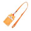 Cute Animal Bus Card School Office Supplies Work Card Protector Cover with Rope Silicone ID Badge Card Holder