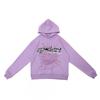 Sp5der Mikina Oversized Bavlněný Pulovr S Pěnovým Potiskem Písmen Unisex Streetwear Mikina Pro Teenagery Dospělé