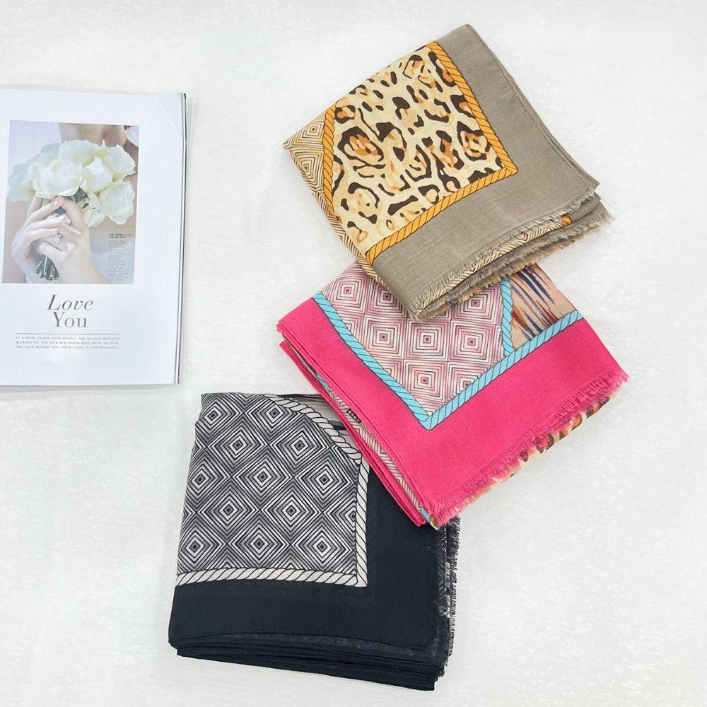 Lightweight Women Scarf Cotton Linen Fabric Silk Scarf Fashion Warm Shawl  Summer Season