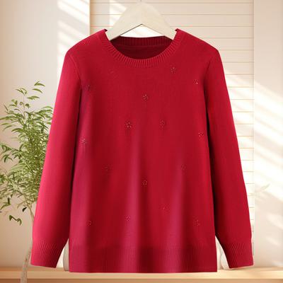 Eleganti Top Taglia Grande Maglione e Pullover da Donna Casual Manica Lunga Maglioni Oversize