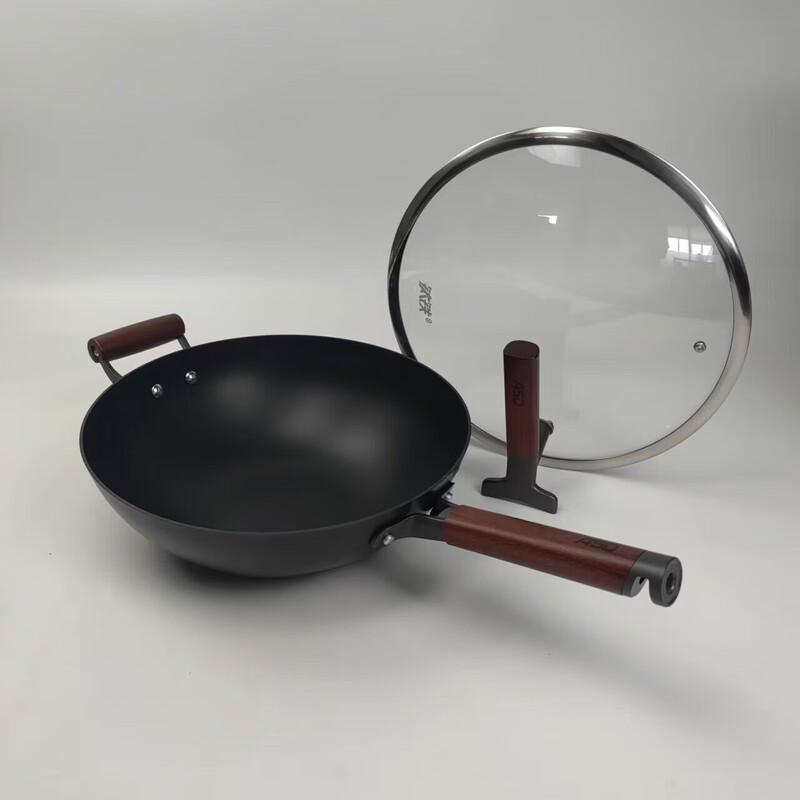 ASD Titanium-Infused Cast Iron Stir-Fry Wok