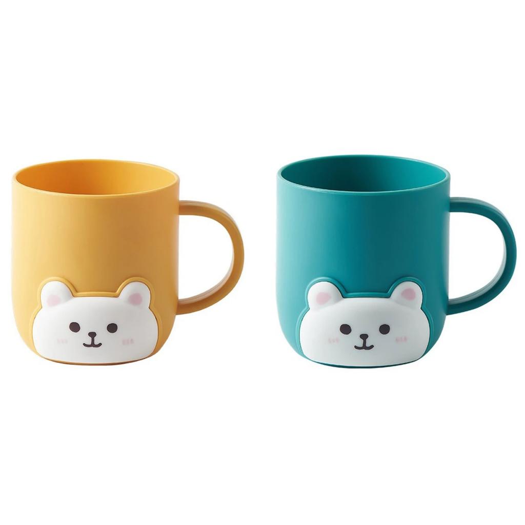 1-2 ks Koupelnový kelímek na zubní kartáčky Dětský Medvídek Studentská kolej Roztomilý Kreslený Kloktadlo Plastový Dětské Produkty Domácí Zboží