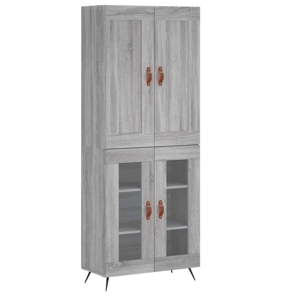 Highboard Gray Sonoma 69.5 x 34 x 180 cm Particleboard